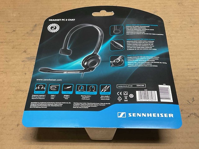 Sennheiser pc 2 chat headset (4x) - afbeelding 4 van  4