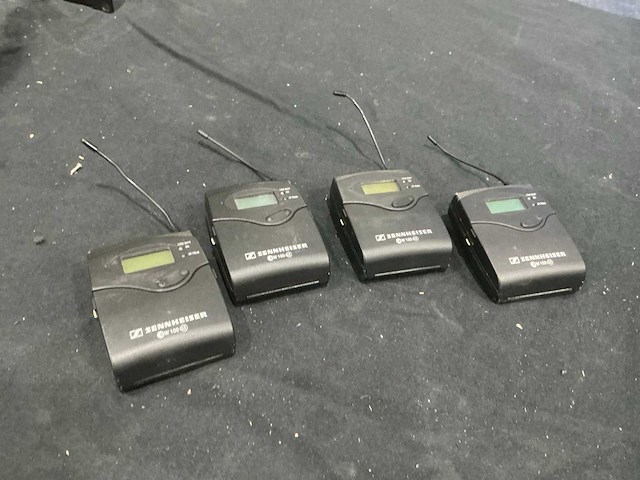 Sennheiser sk100 g3 beltpack transmitter (4x) - afbeelding 1 van  3