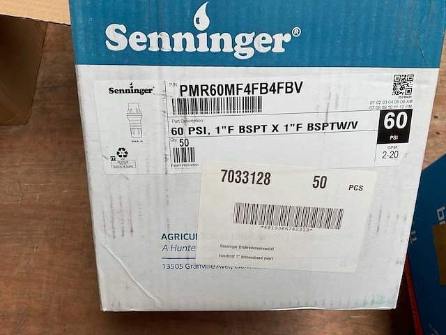 Senninger pmr60 drukregulator (50x) - afbeelding 1 van  1