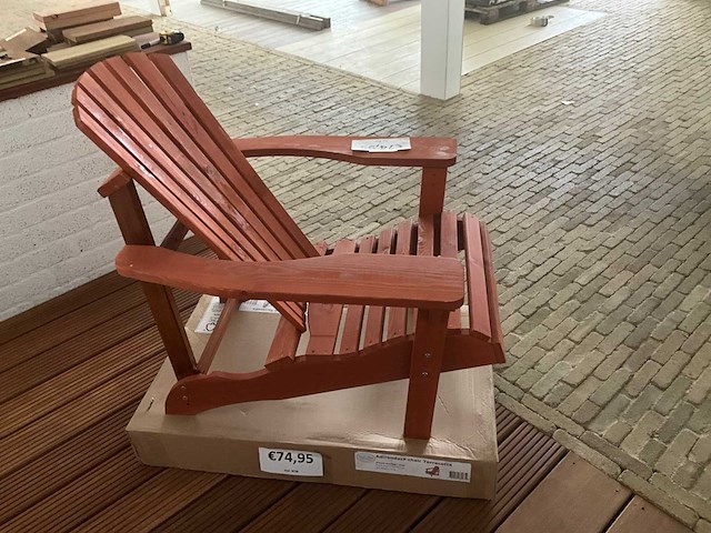 Sensline adirondack chair tuinstoel (2x) - afbeelding 3 van  4