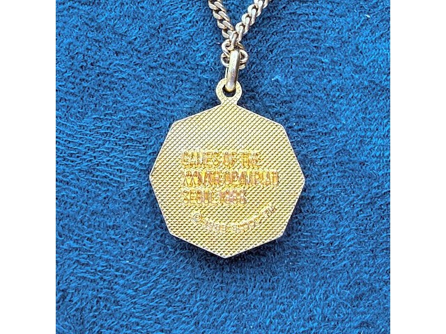 Seoul 1988 olympische spelen goldplated collier - afbeelding 5 van  6
