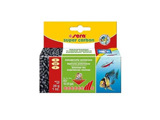 Sera super carbon voor aquarium -29g (17x) - afbeelding 1 van  2