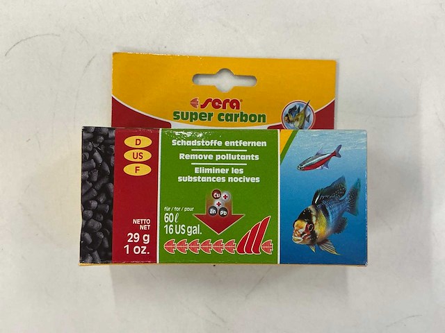 Sera super carbon voor aquarium -29g (17x) - afbeelding 2 van  2