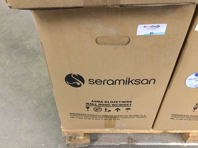 Seramiksan - a031112h - hangtoilet met wc. bril - afbeelding 4 van  4