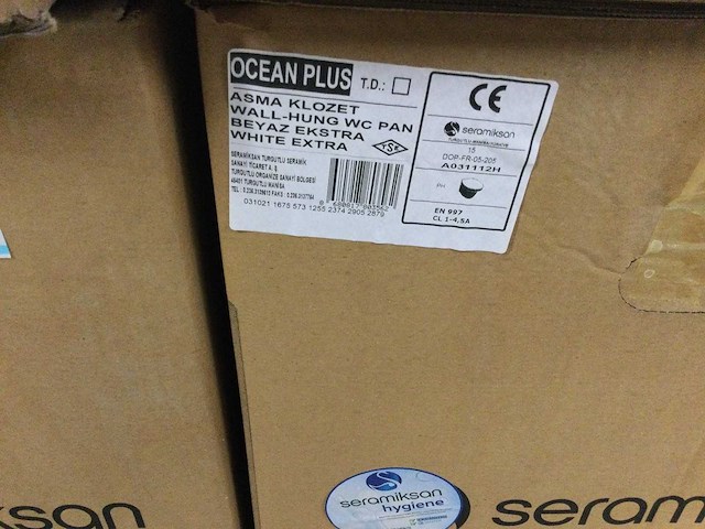 Seramiksan - a031112h - hangtoilet met wc. bril - afbeelding 3 van  3