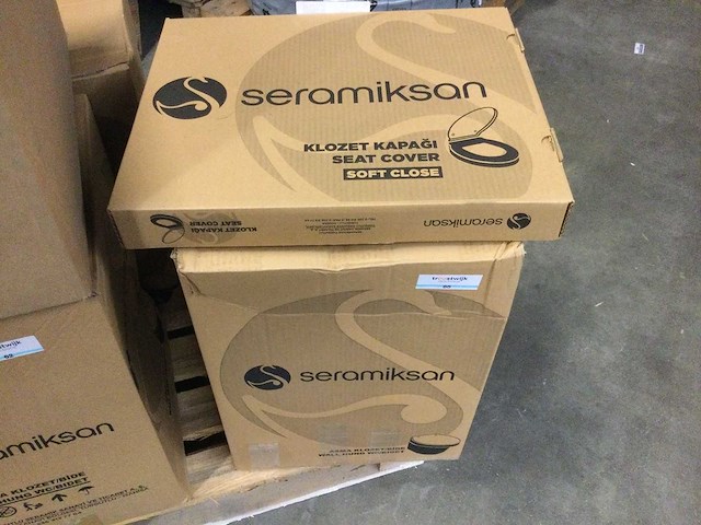 Seramiksan - a031112h - hangtoilet met wc. bril - afbeelding 2 van  4