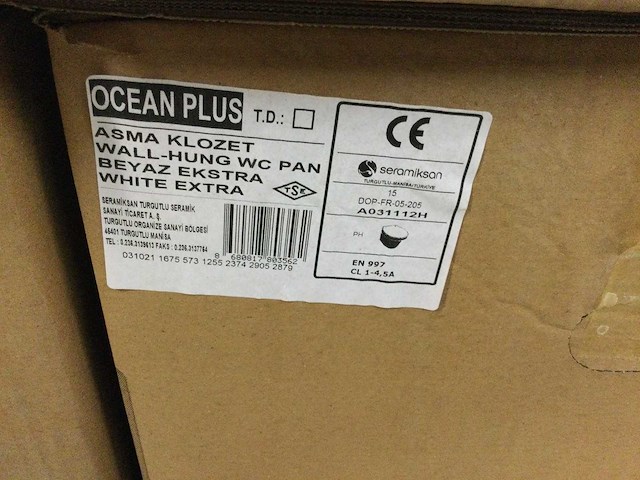 Seramiksan - a031112h - hangtoilet met wc. bril - afbeelding 3 van  4