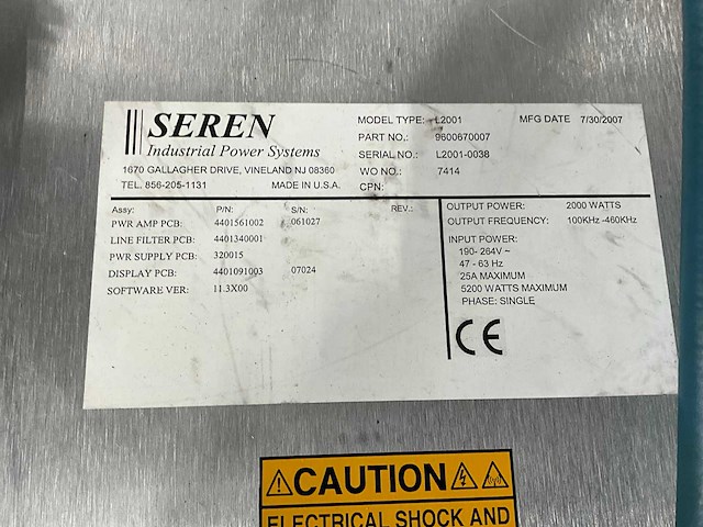 Seren l2001 power supply - afbeelding 5 van  5