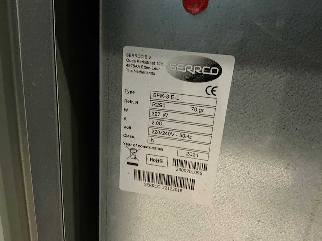 Serrco - sfk-8 e-l - fustenkoeler - afbeelding 3 van  3