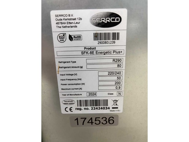 Serrco - sfk-8e energetic plus - 2024 fustenkoeling - afbeelding 4 van  9