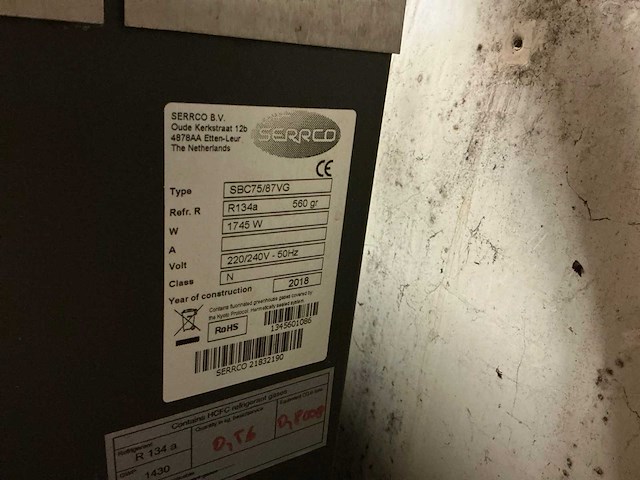 Serrco sbc75/87vg koelinstallatie - afbeelding 4 van  4
