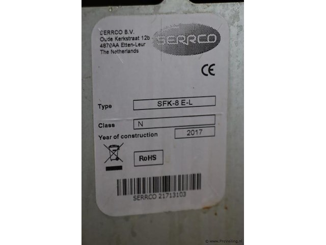 Serrco sfk-8 e-l fustenkoeler - afbeelding 9 van  10