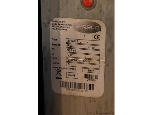 Serrco sfk-8 e-l fustenkoeler - afbeelding 10 van  10