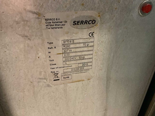 Serrco sfk-8e 2-deurs fustkoeling - afbeelding 6 van  6