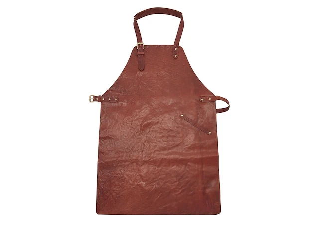 Served with style 16-delige leren horeca- en tafelset, chestnut (kastanjebruin) - afbeelding 2 van  5