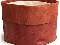 Served with style 16-delige leren horeca- en tafelset, chestnut (kastanjebruin) - afbeelding 3 van  5