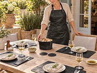 Served with style 16-delige leren horeca- en tafelset, zwart - afbeelding 7 van  7