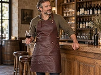 Served with style leren schort, moro (donkerbruin) - afbeelding 5 van  5