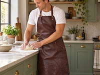 Served with style leren schort, moro (donkerbruin) - afbeelding 5 van  5