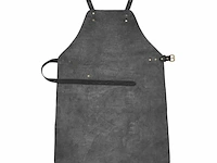 Served with style leren schort, zwart - afbeelding 2 van  5