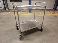 Serveerwagen blanco, rvs - afbeelding 1 van  3