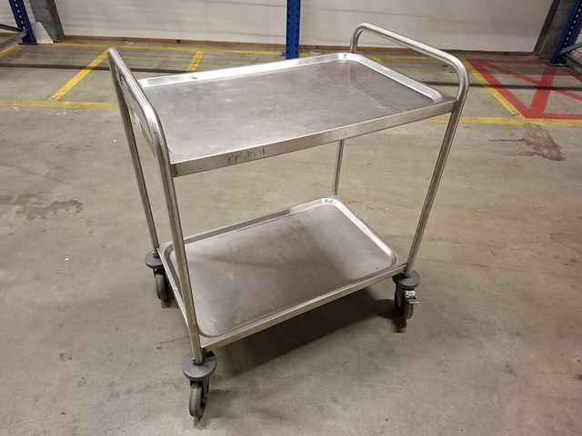 Serveerwagen blanco, rvs - afbeelding 2 van  3