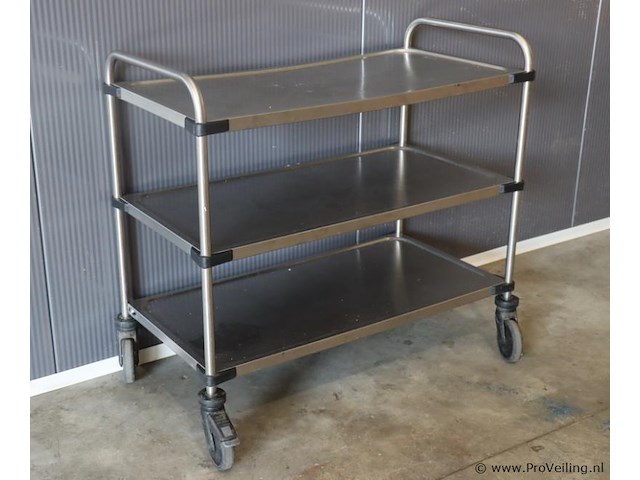 Serveerwagen, rvs - afbeelding 1 van  7
