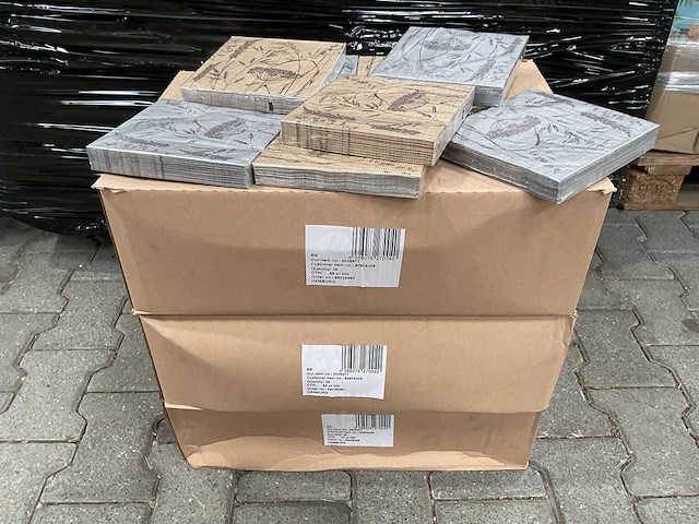 Servetten 33x33 - 3 ply - 20 pack (108x) - afbeelding 3 van  5