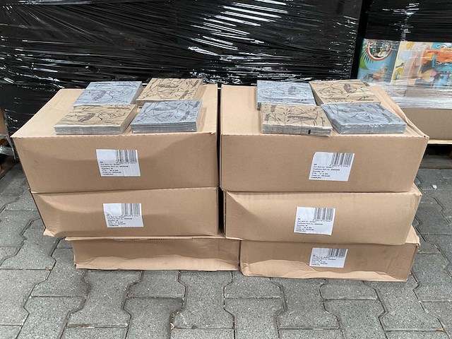 Servetten 33x33cm - 20 pack - 3 ply (216x) - afbeelding 2 van  5