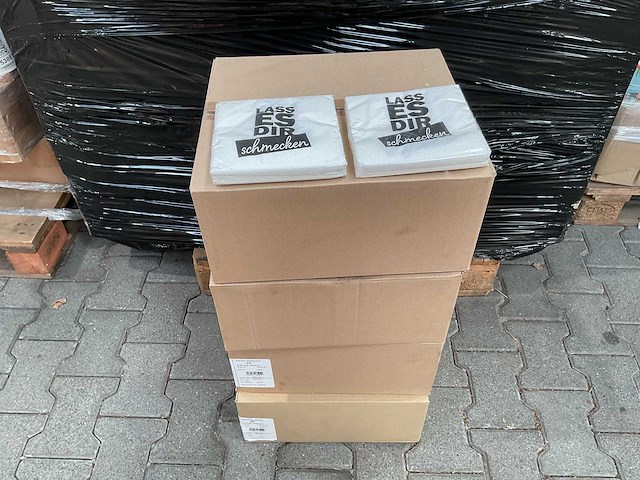 Servetten-wit 33x33 - 3 ply - 20 pack (128x) - afbeelding 2 van  5