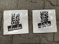 Servetten-wit 33x33 - 3 ply - 20 pack (128x) - afbeelding 1 van  5