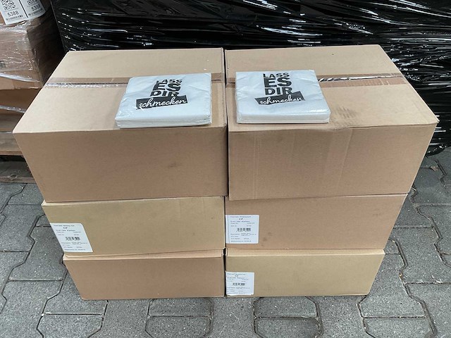 Servetten-wit 33x33 - 3 ply - 20 pack (192x) - afbeelding 2 van  5