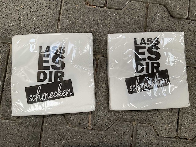 Servetten-wit 33x33 - 3 ply - 20 pack (192x) - afbeelding 1 van  5