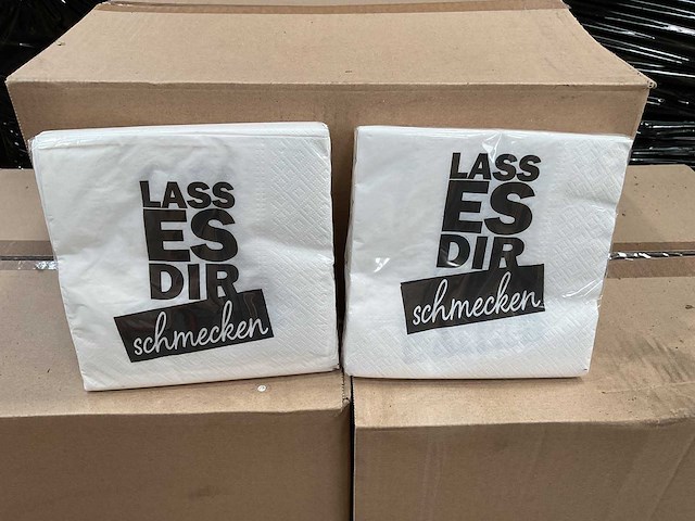 Servetten-wit 33x33 - 3 ply - 20 pack (224x) - afbeelding 4 van  5