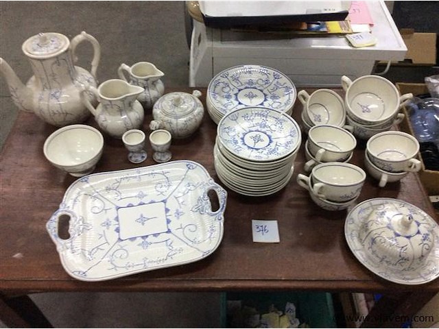 Servies blauw boch - afbeelding 1 van  6