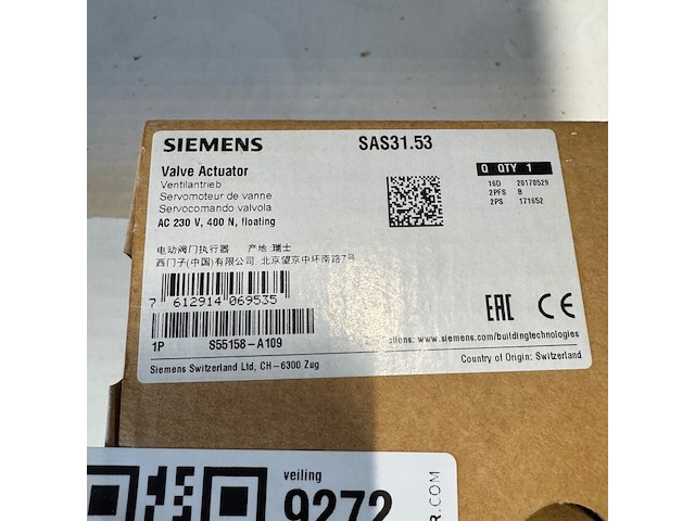 Servo motor, siemens, sas31.53 - afbeelding 2 van  3