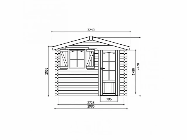 Servoz - tuinhuis - afbeelding 3 van  4
