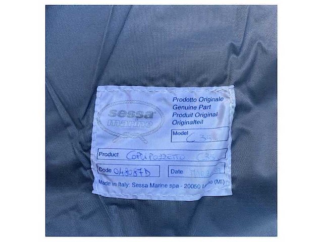 Sessa international c35 cockpit cover canvas original blue - 048087d - afbeelding 1 van  2