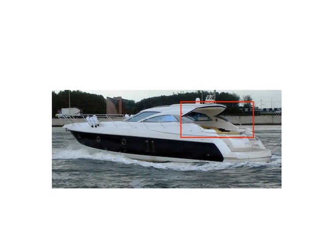 Sessa international c52 hard top blue aft cover original - 048088i - afbeelding 1 van  5