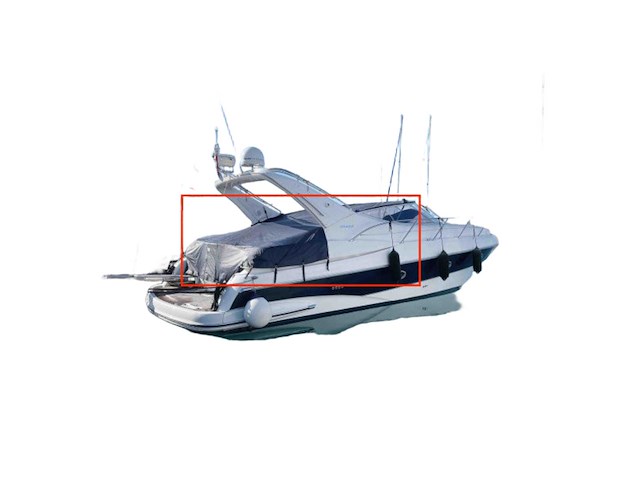 Sessa marine c42 cockpit cover blue - 048088b - afbeelding 6 van  8
