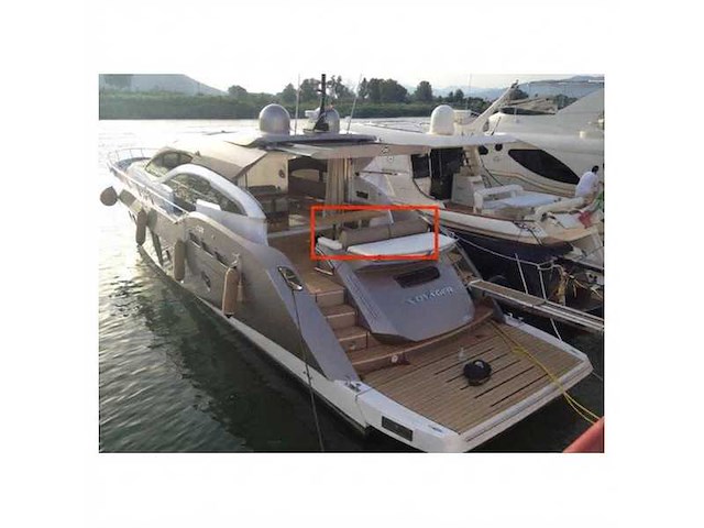 Sessa marine c68 aft seat cover beige - 049062a - afbeelding 1 van  5