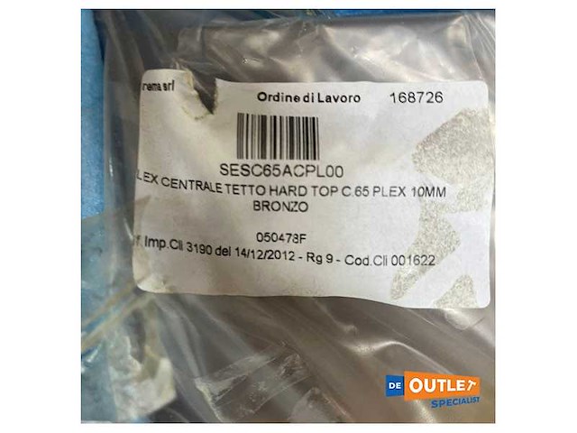 Sessa marine c68 hard top plex glass 10 mm - sesc65acpl00 - afbeelding 2 van  2