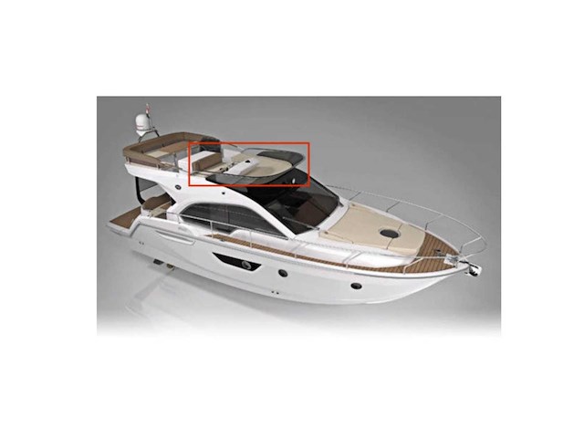 Sessa marine fly 40 flybridge pilot cover beige - 048115 - afbeelding 1 van  6