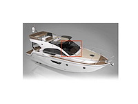 Sessa marine fly40 front window black mesh sun cover - 048115g - afbeelding 1 van  6