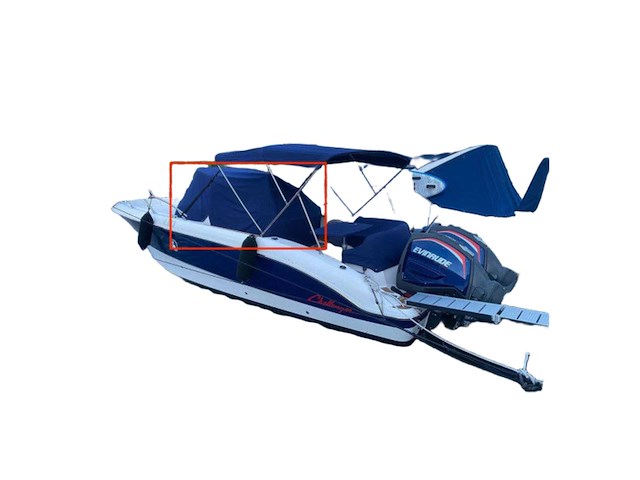 Sessa marine key largo 30 steering console cover blue - 048036p3 - afbeelding 1 van  6