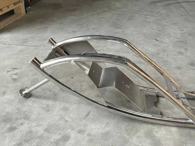 Sessa marine key largo 36 stainless steel light | radar bracket - 050239p - afbeelding 3 van  4