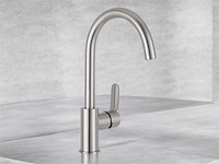 Sesto brushed nickel keukenmengkraan - afbeelding 1 van  8