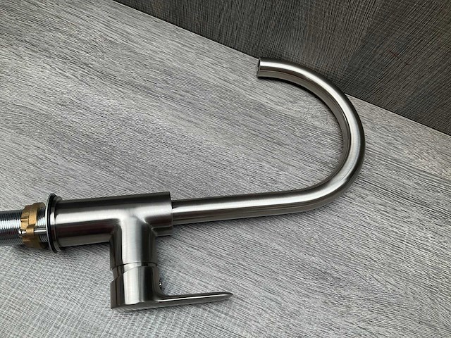 Sesto keukenmengkraan brushed nickel - afbeelding 4 van  4