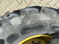 Set 2x john deere 28" tractorwielen met galaxy agri-star 420/85 r28 banden - afbeelding 6 van  9