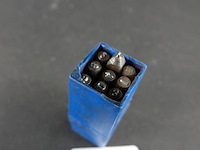 Set 3 mm masus slagstempel van gehard staal, gemaakt in west-duitsland - afbeelding 2 van  5